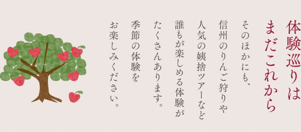 体験巡りはまだこれから